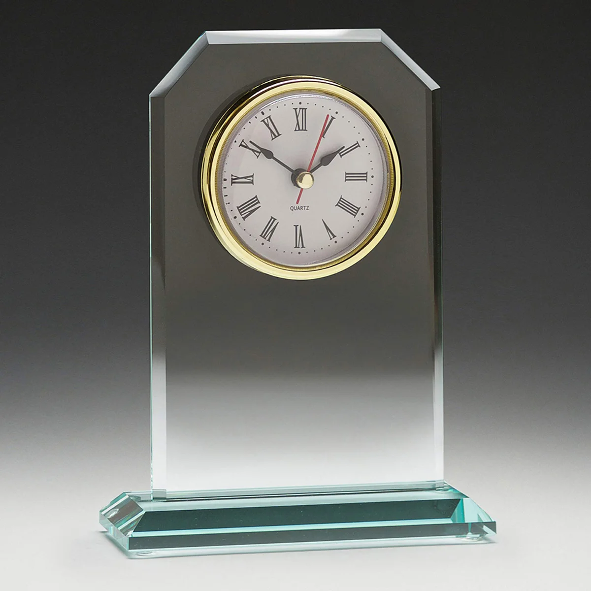 cl4717-grey-bg Oxford clock with glass construction