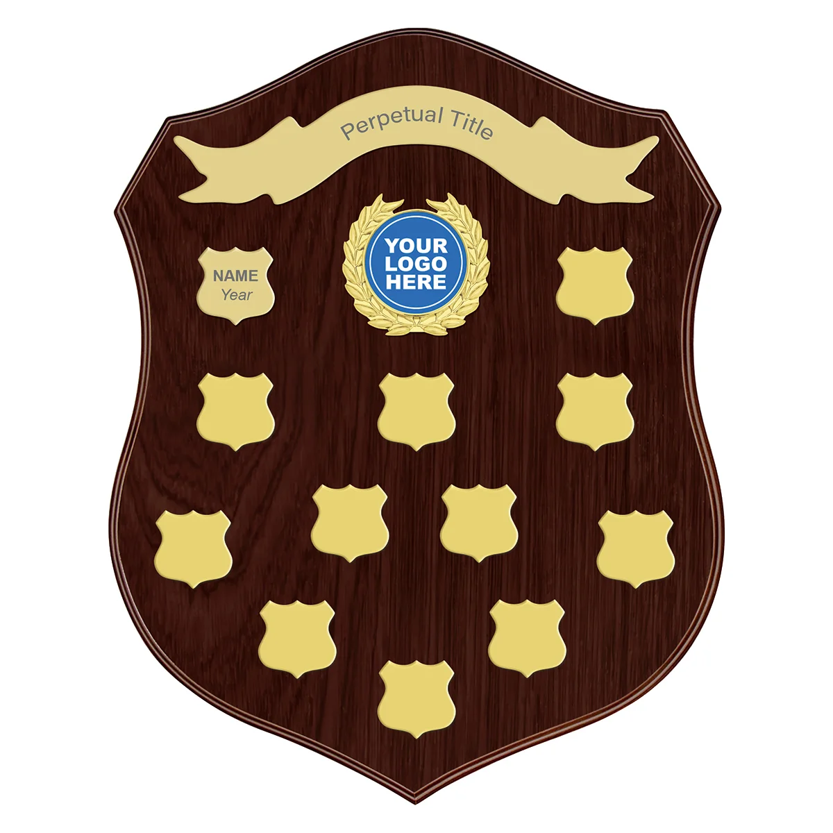 pes-16-04-walnut Walnut paragon shield with timber construction