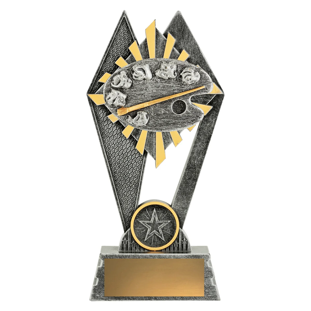 p206a-silver Silver peak - art with resin construction
