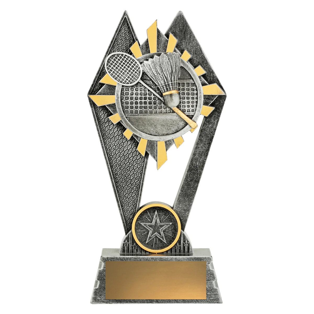 p246a-silver Silver peak - badminton with resin construction