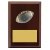 lpf455a-walnut Walnut peak plaque american football with timber construction