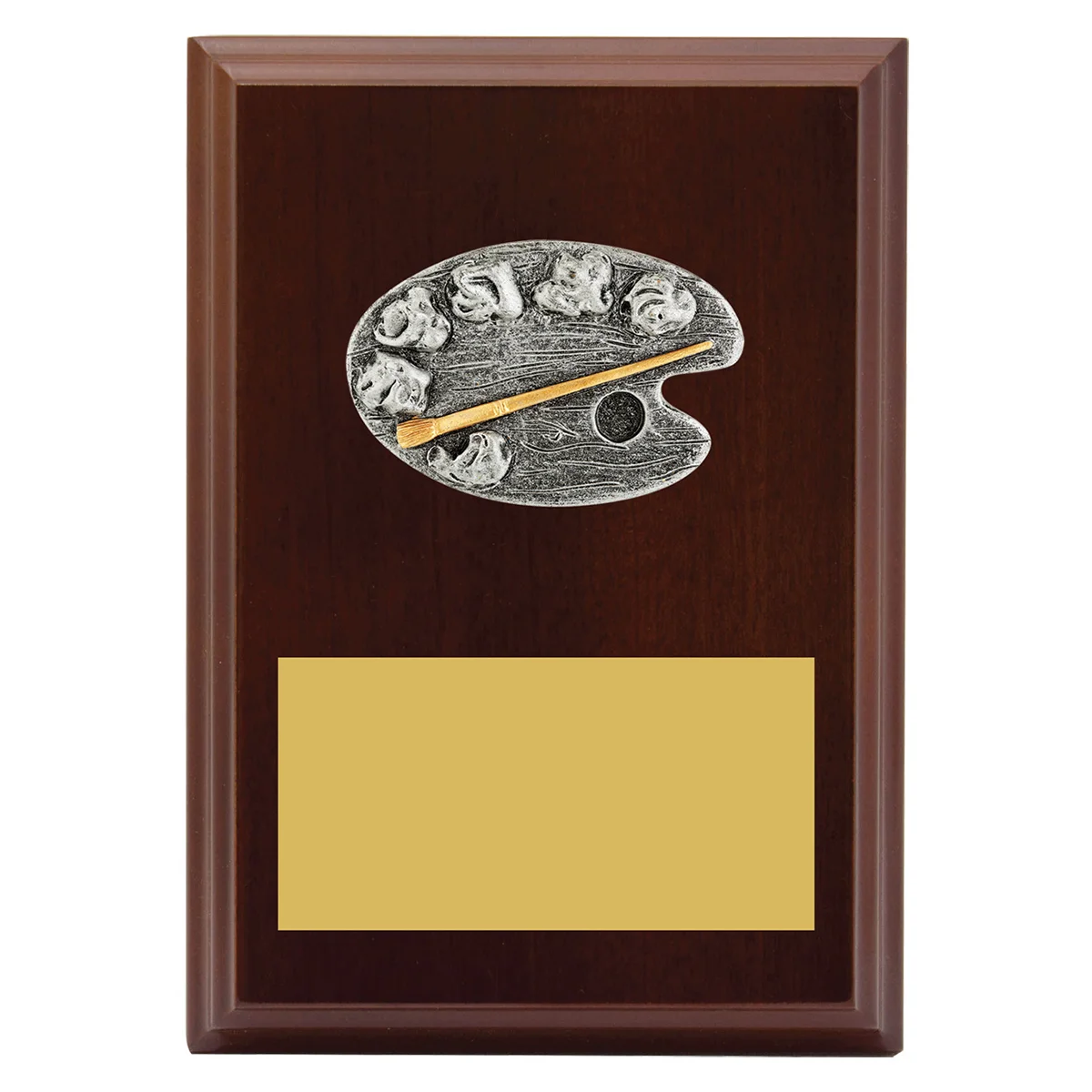 lpf406a-walnut Walnut peak plaque art with timber construction