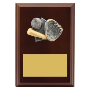 Walnut peak plaque baseball with timber construction