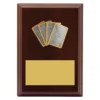 lpf497a-walnut Walnut peak plaque cards with timber construction
