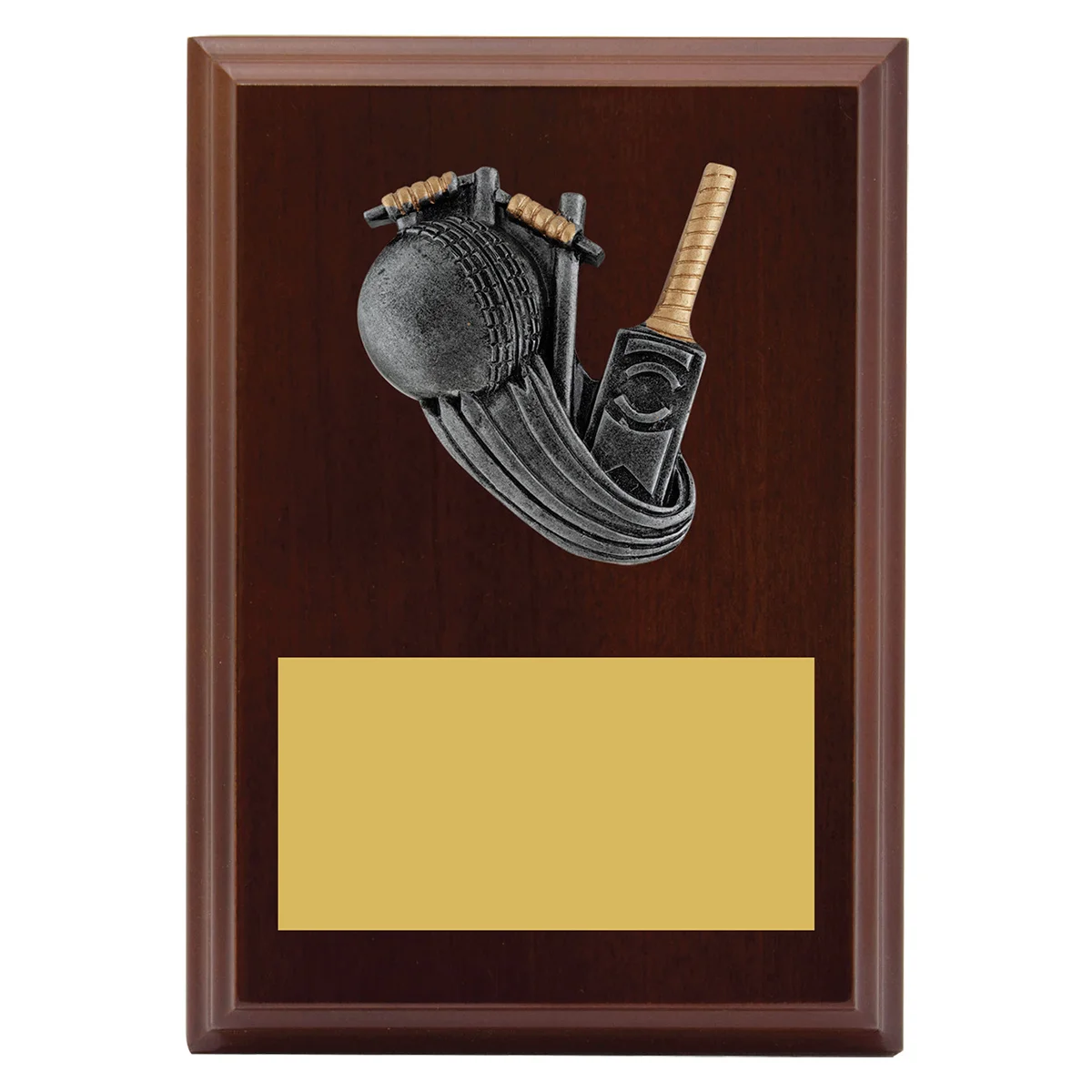 lpf440a-walnut Walnut peak plaque cricket with timber construction