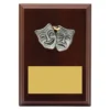 lpf494a-walnut Walnut peak plaque drama with timber construction