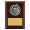 lpf475a-walnut Walnut peak plaque - female with timber construction