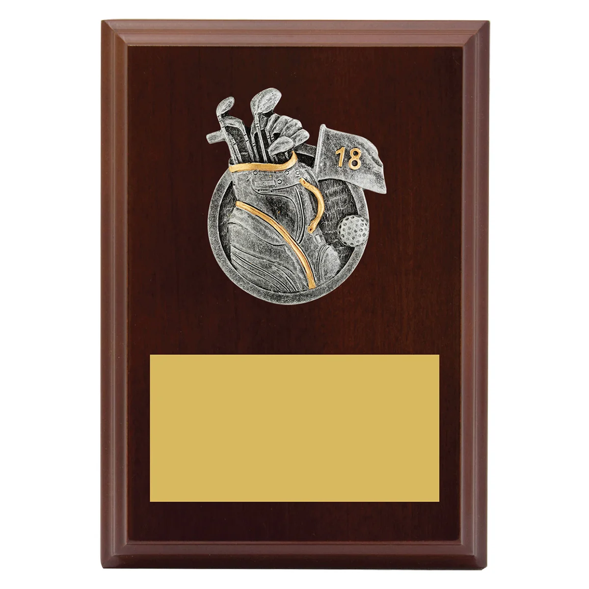 lpf409a-walnut Walnut peak plaque golf with timber construction