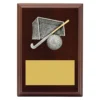 lpf444a-walnut Walnut peak plaque hockey with timber construction