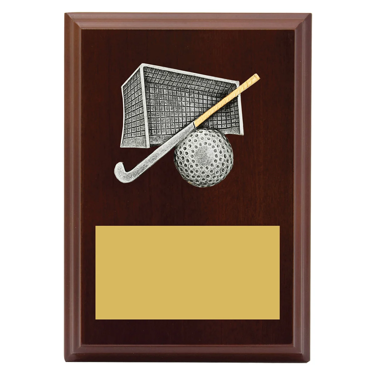 lpf444a-walnut Walnut peak plaque hockey with timber construction