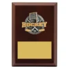 lpf450a-walnut Walnut peak plaque ice hockey with timber construction