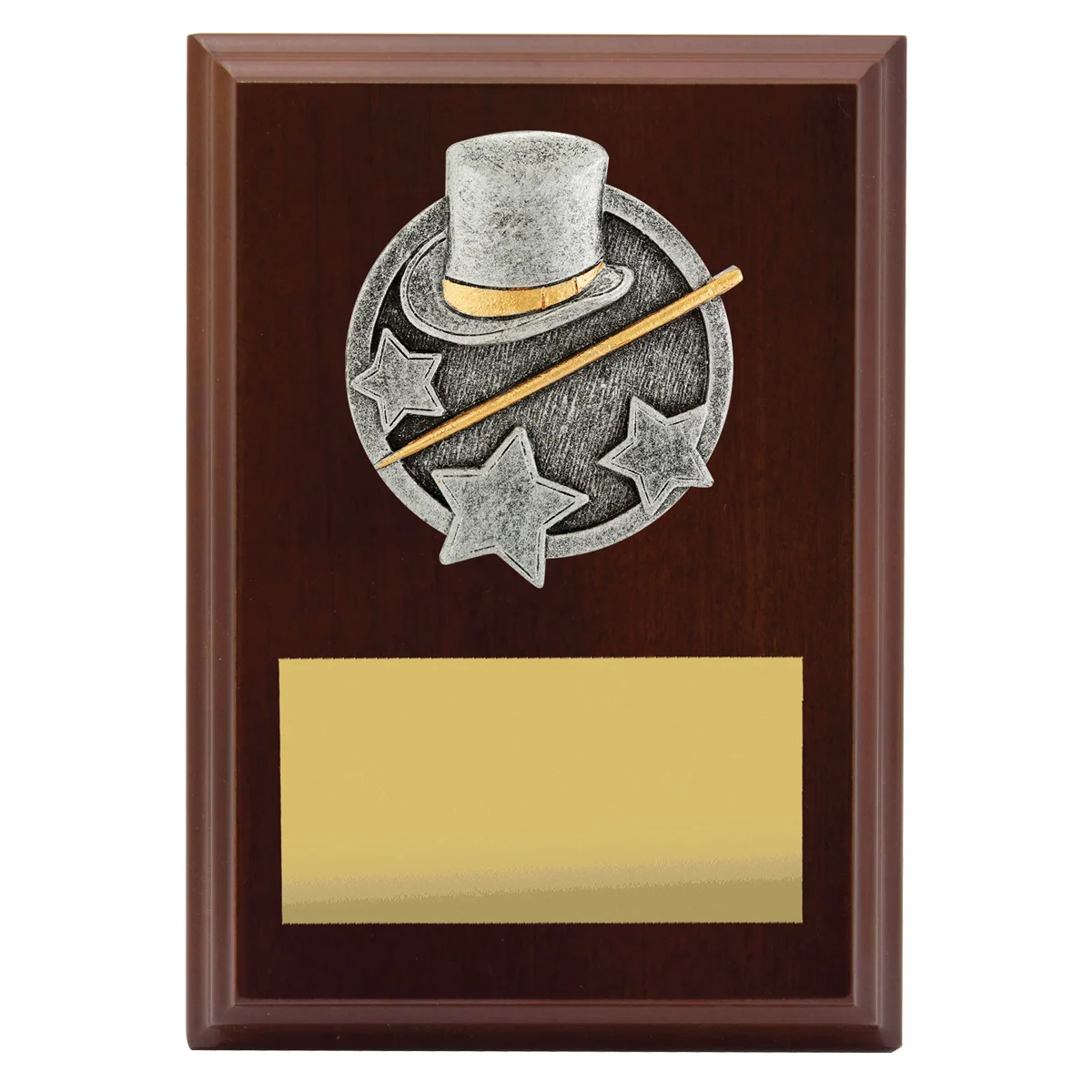 lpf459a-walnut Walnut peak plaque jazz / tap with timber construction