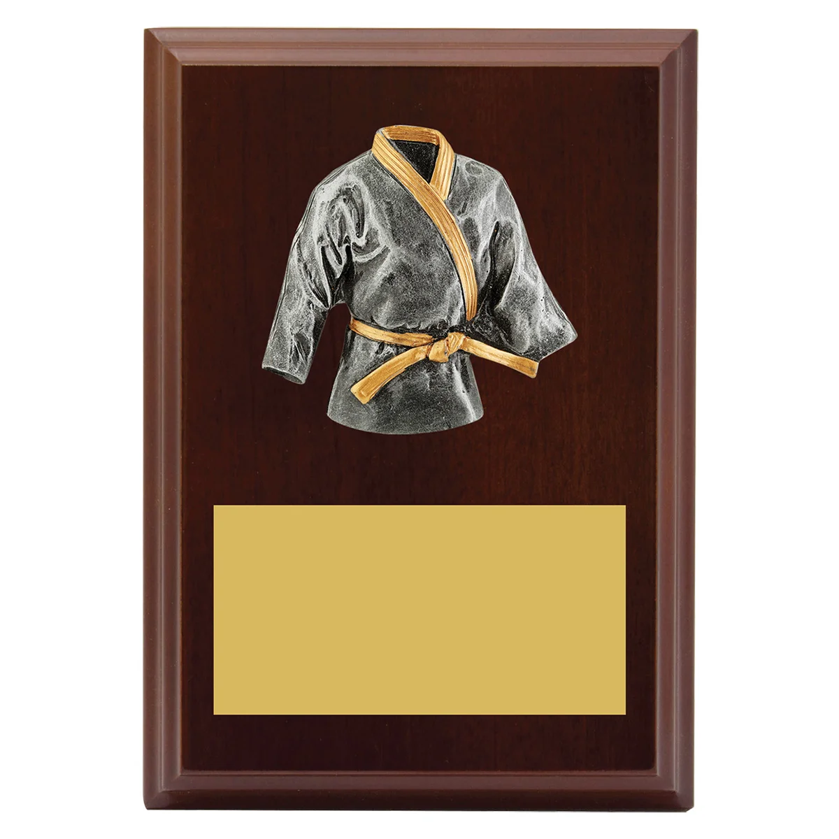 lpf445a-walnut Walnut peak plaque karate with timber construction