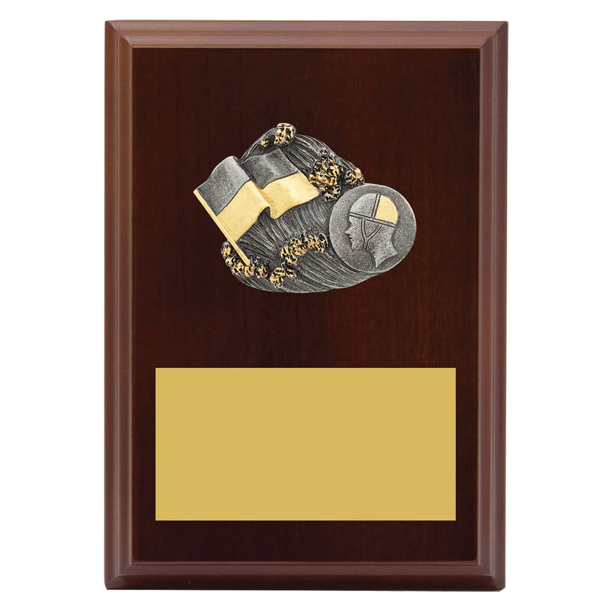 lpf458a-walnut Walnut peak plaque lifesaving with timber construction