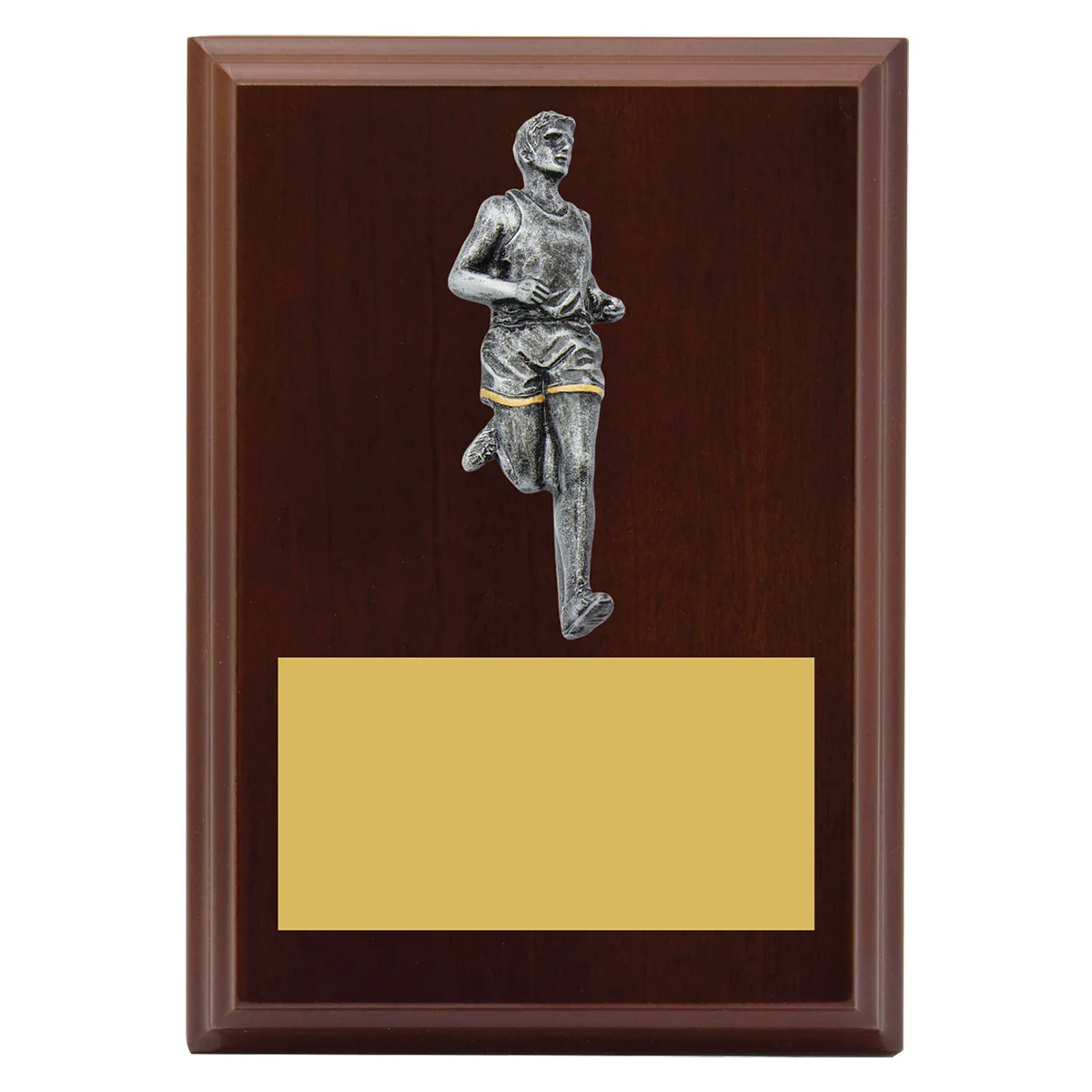 lpf476a-walnut Walnut peak plaque - male with timber construction