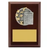 lpf420a-walnut Walnut peak plaque maths with timber construction