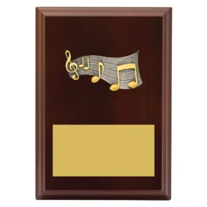 Walnut peak plaque music with timber construction