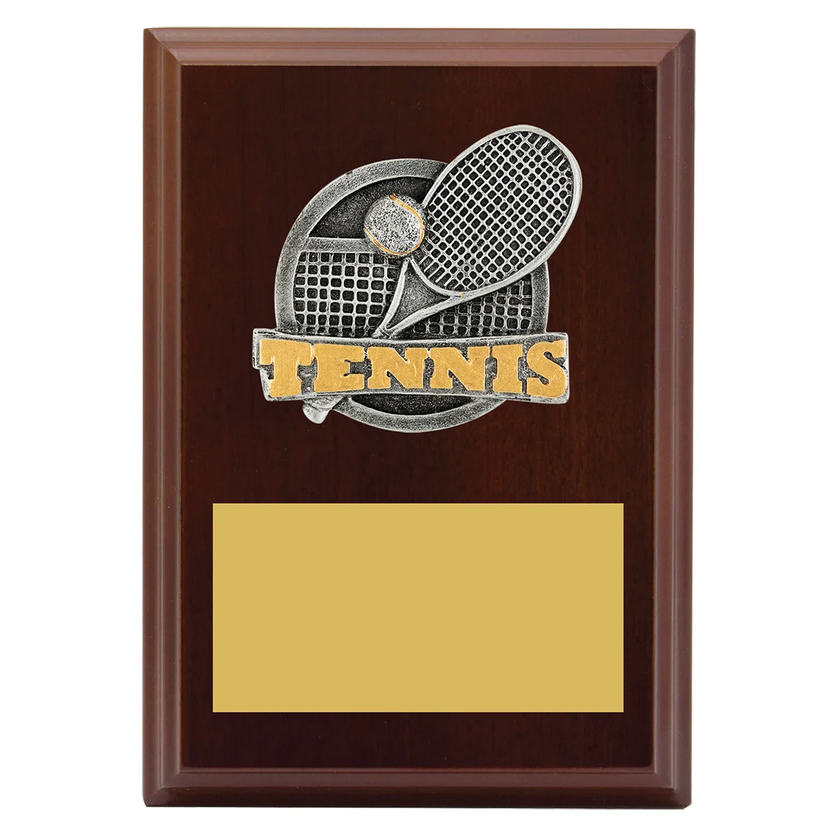 lpf418a-walnut Walnut peak plaque tennis with timber construction