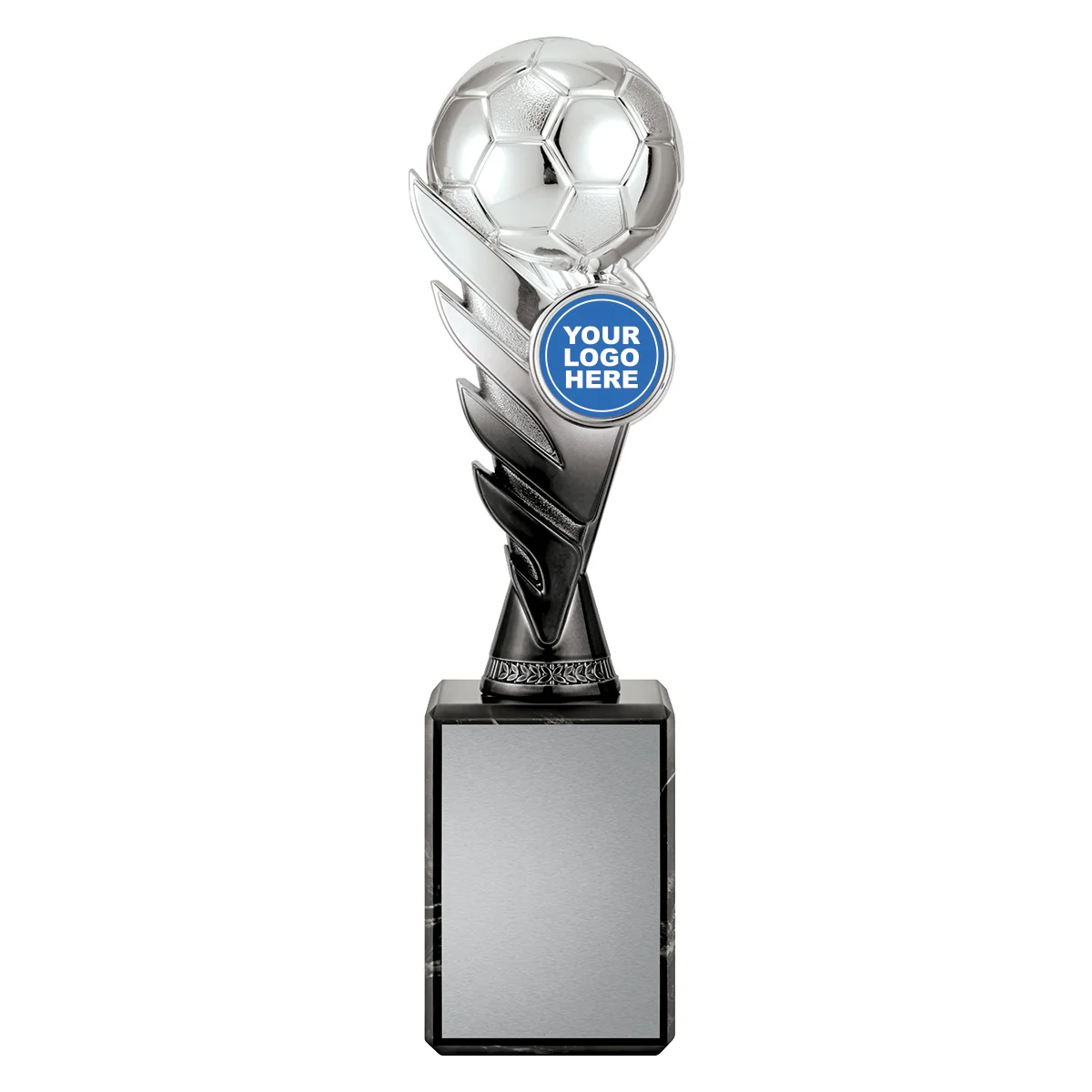-silver Black / silver pegasus crest - silver with plastic / marble construction