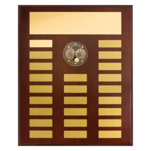 Gold perpetual plaque - bowls with timber construction