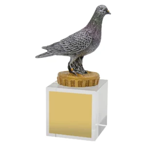 Silver pigeon budget crystal with crystal construction