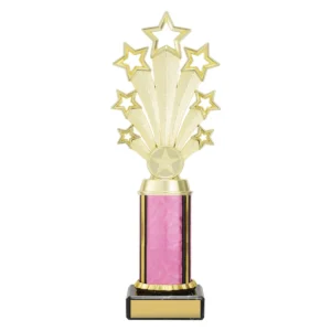 Pink pink fanfare with plastic / marble construction