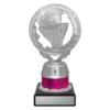 n502b-pink Pink pink torch with plastic / marble construction