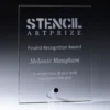 Precision plaque with acrylic construction