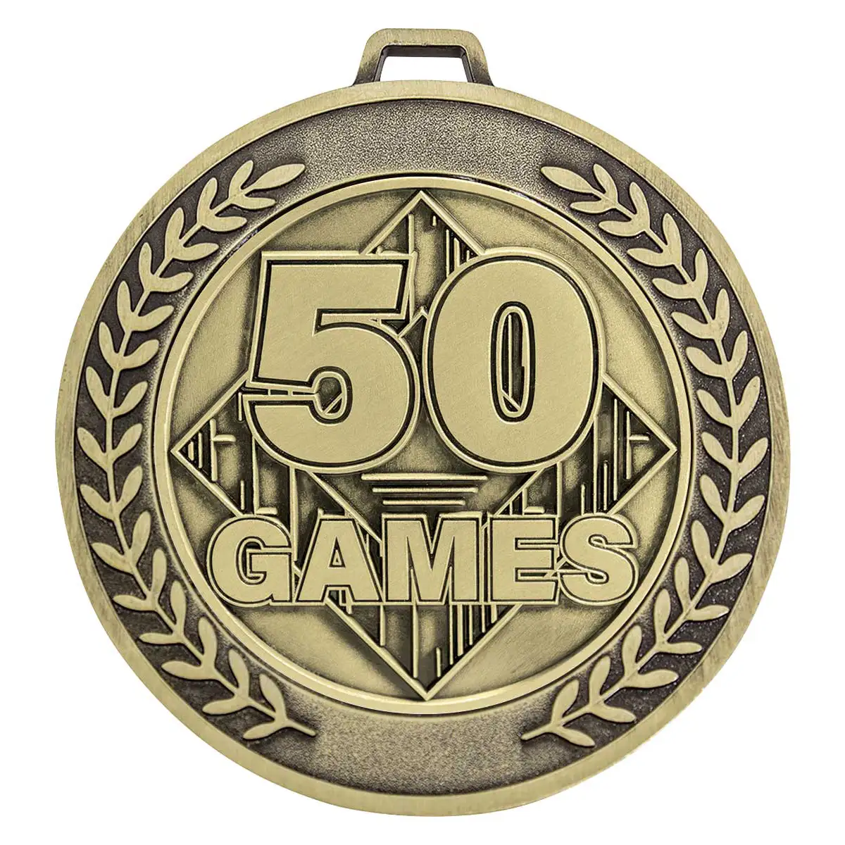 mmj5105g-gold Gold prestige medal 50 games with metal construction