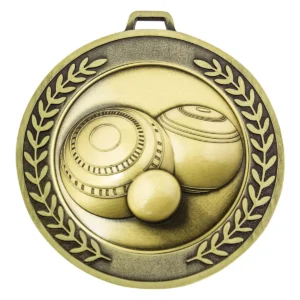 Gold prestige medal bowls with metal construction