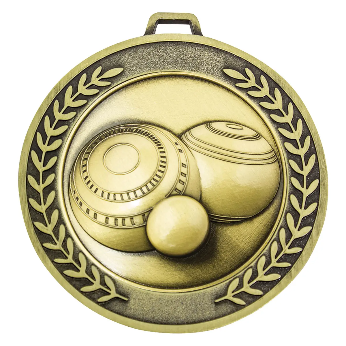 Gold prestige medal bowls with metal construction