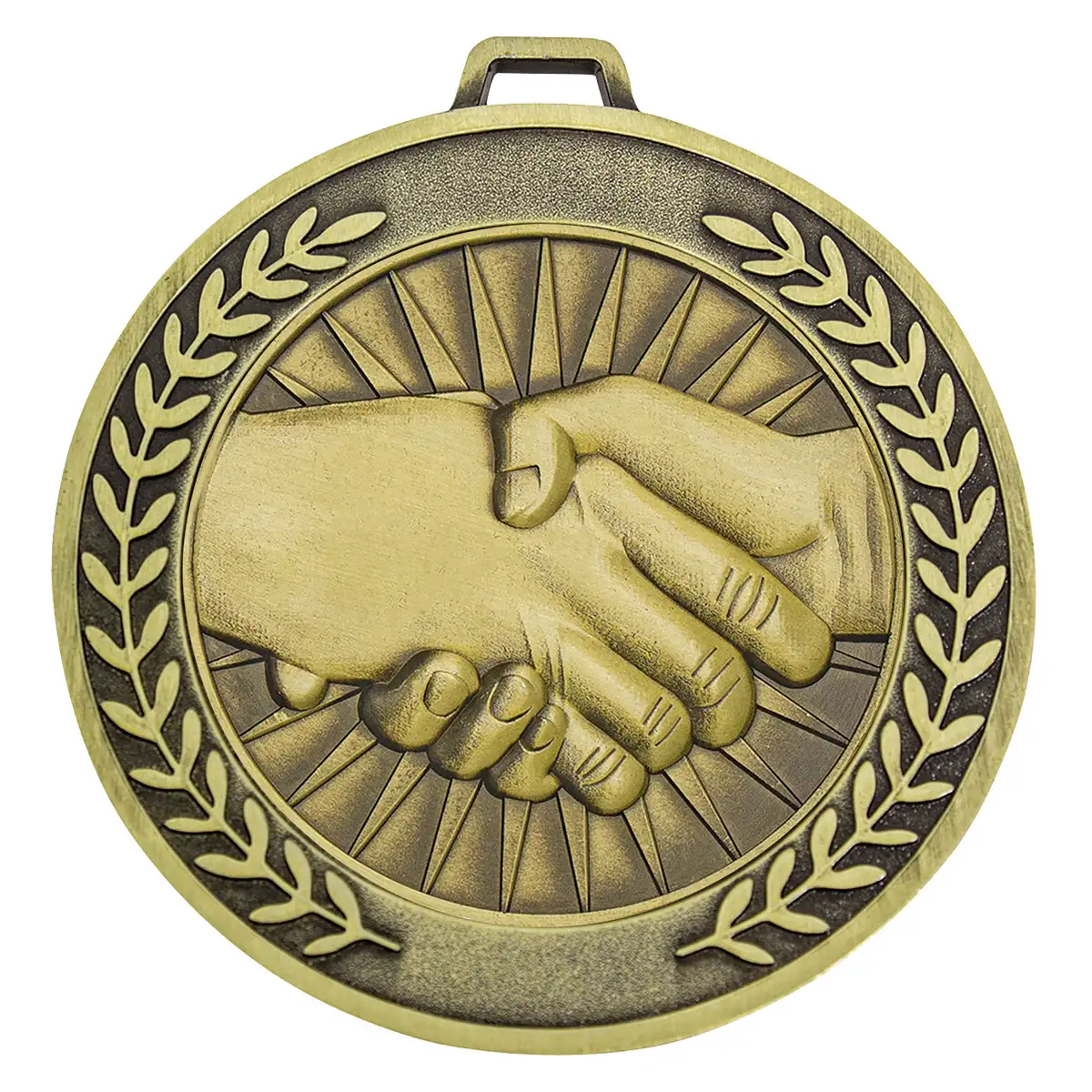 Gold prestige medal fair play with metal construction