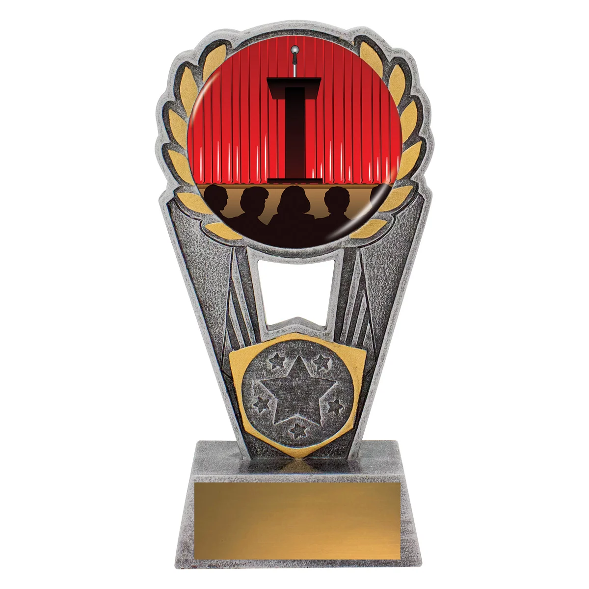 psk131a-silver Silver public speaking polaris - colour with resin construction