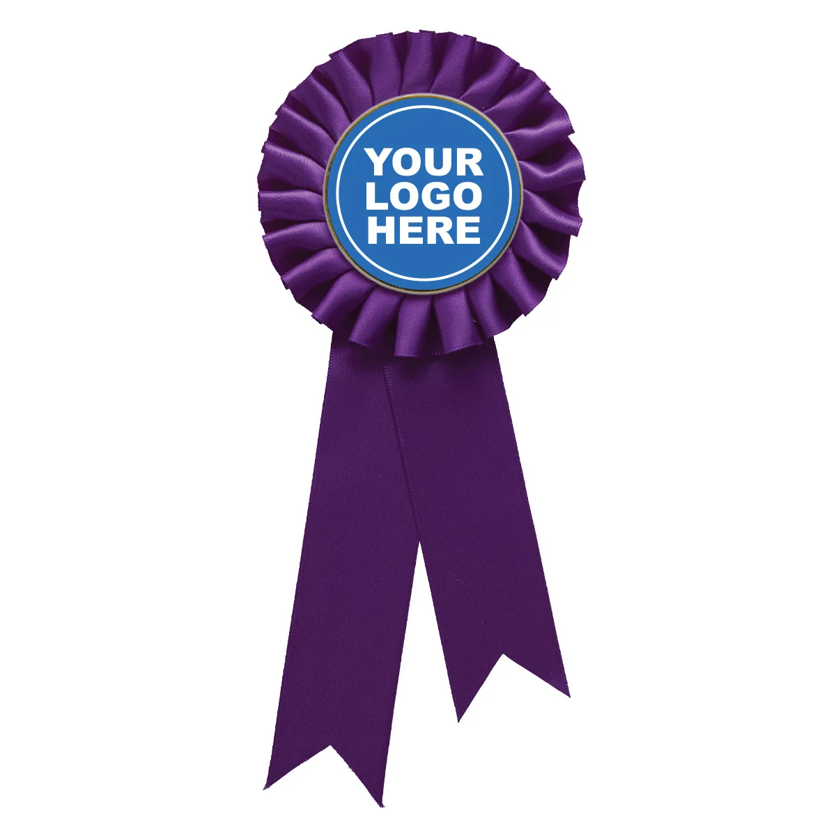 rst08-purple Purple purple rosette w/ clip