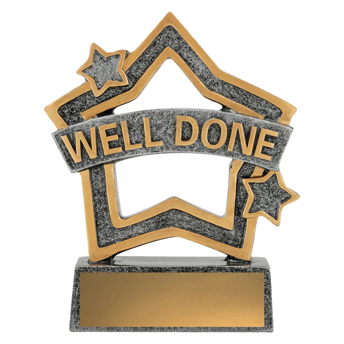 12803-silver Silver rally mini star - well done with resin construction