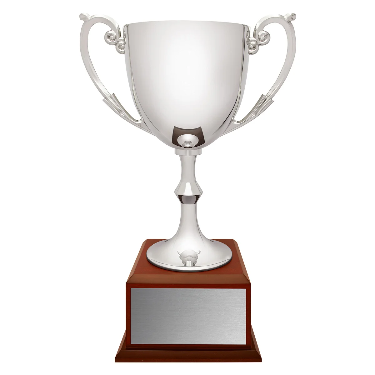 cup192b-silver Silver recognition - timber base with metal / timber construction