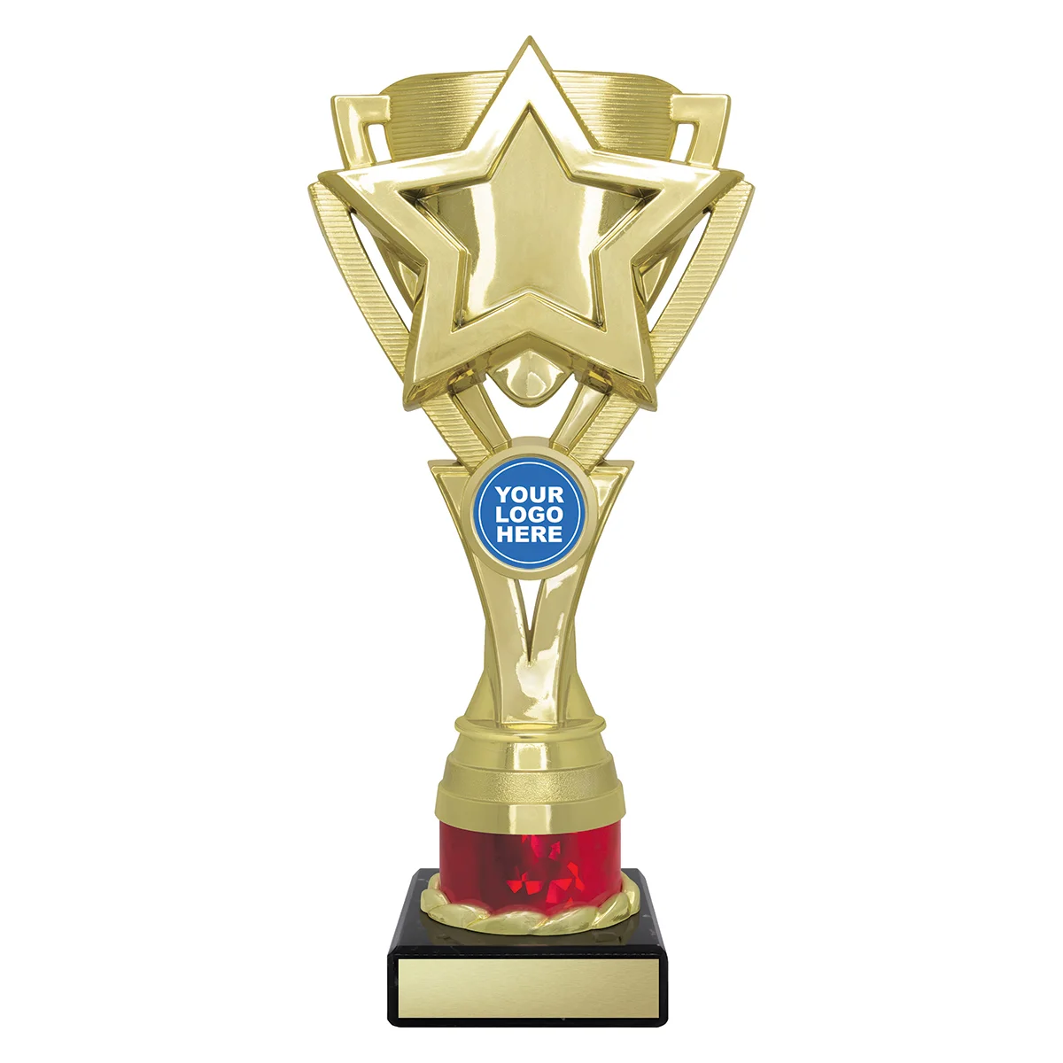 x503b-red Red red kudos cup with plastic / marble construction
