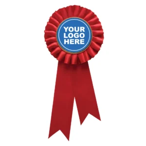 Red red rosette w/ clip