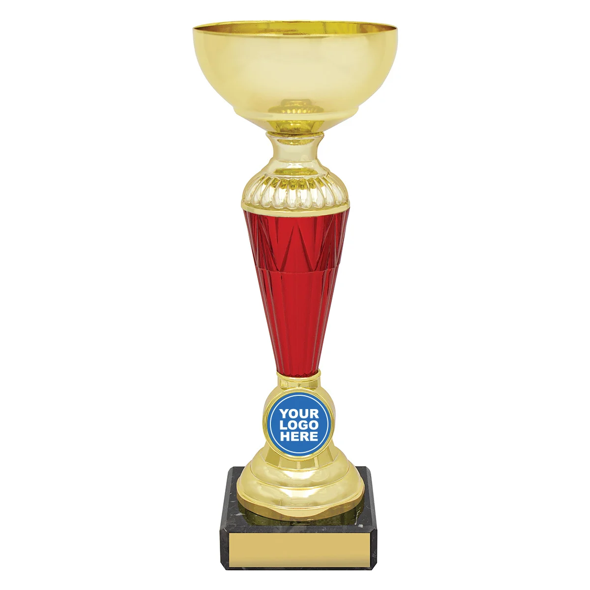 x579a-red Red red spire cup with plastic / metal / marble construction