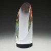 Reflective sphere crystal with crystal construction