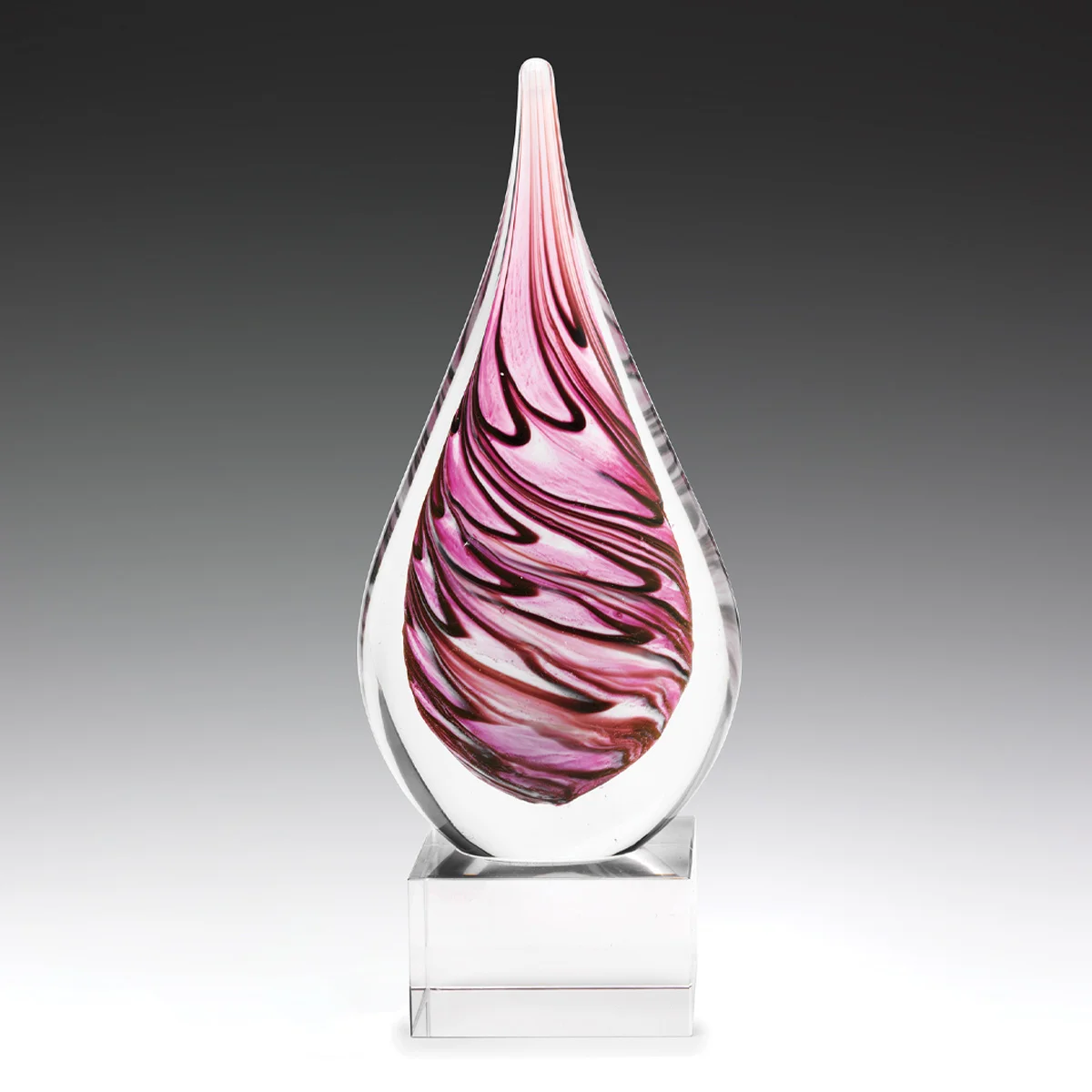 ag316-pink-grey-bg Pink remedy with glass construction