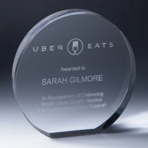 Revolution award with acrylic construction