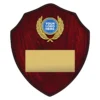 sh07a-rosewood Rosewood rosebud shield with timber construction