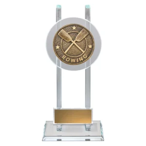 Gold rowing spartan glass with glass construction