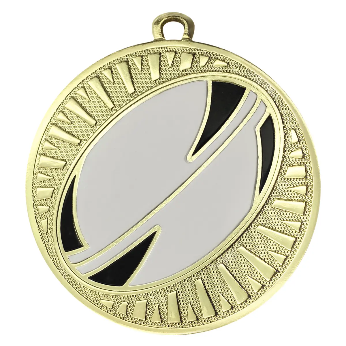 ms713g-shiny-gold Shiny gold rugby spark with metal construction