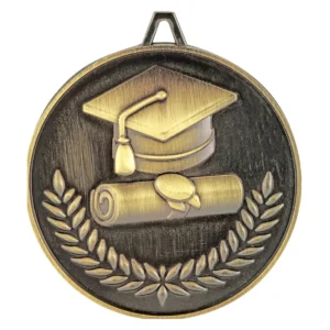 Gold scholarship - graduation with metal construction