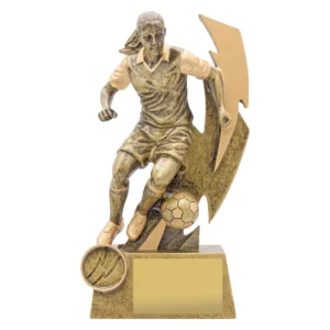 Gold shazam female with resin construction