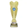 -silver Gold / silver shine cup with plastic / marble construction