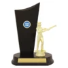 yt8665a-gold Gold shooting female timber crest with plastic / timber construction