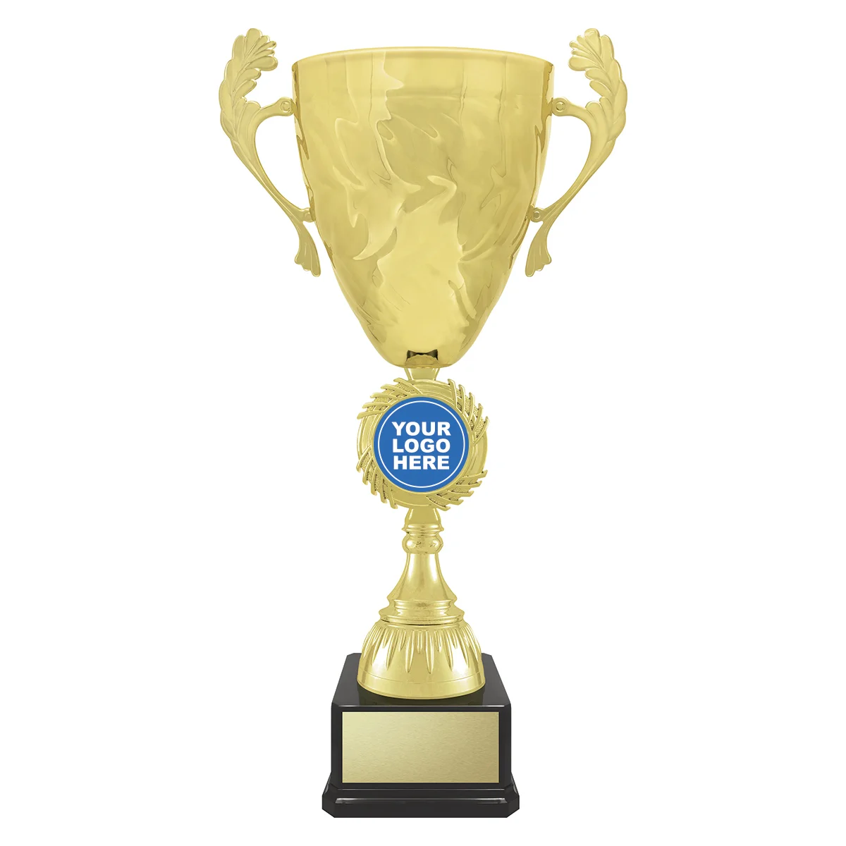 Gold showdown cup with plastic / metal construction